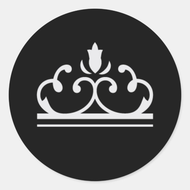 Sticker de conte de fées d'argent (noir) (Devant)