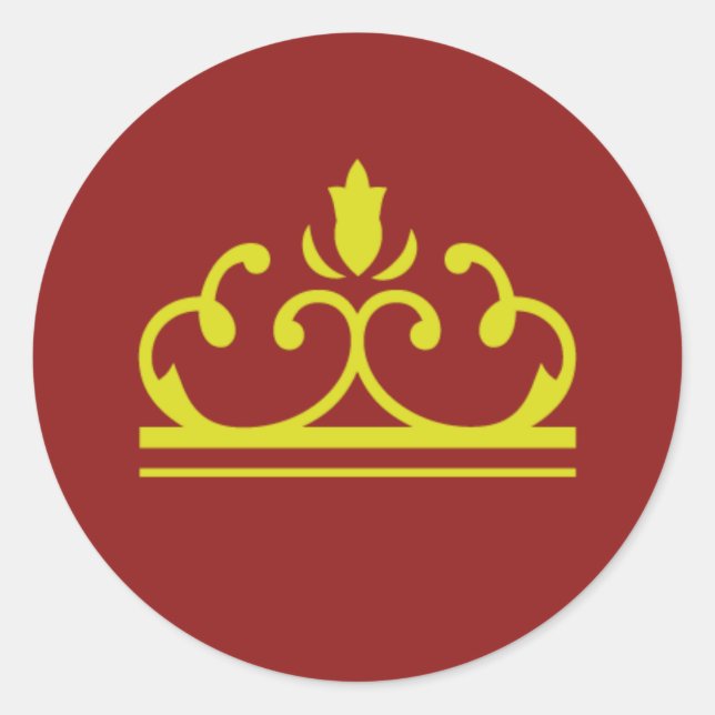 Sticker de conte de fées d'or (rouge) (Devant)