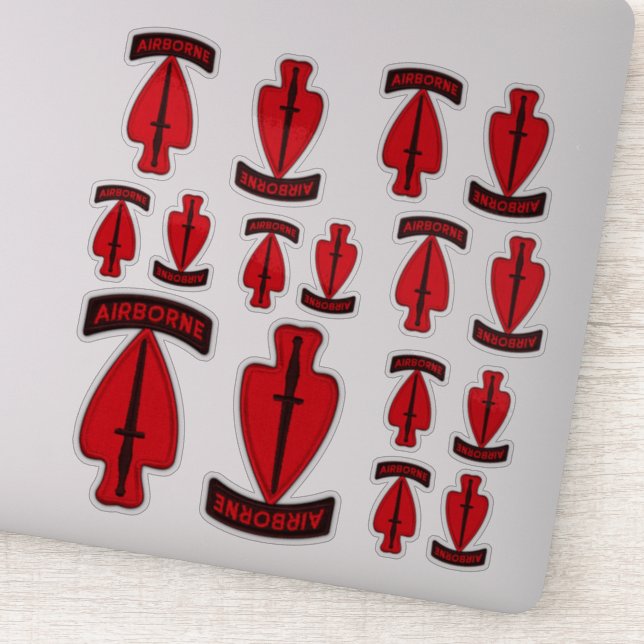 Sticker de contour pour vétérans de l'armée USASOC (Détail)