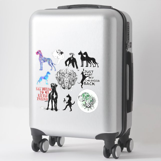 Sticker de contours Grand Mélange de Danse (Sur valise)