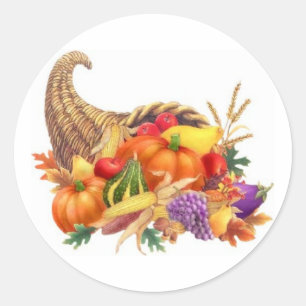 Sticker de Cornucopia Thanksgiving