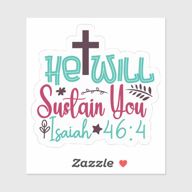 Sticker de couplet de la Bible (Feuille)