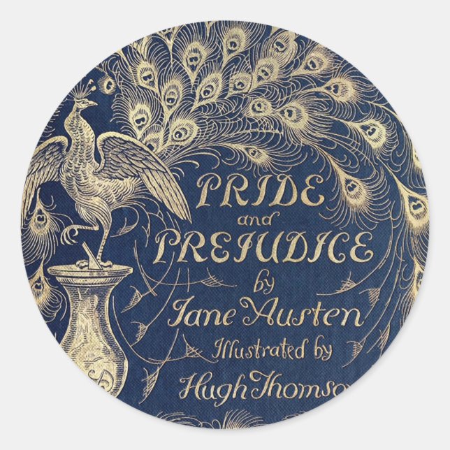 Sticker de couverture antique Fierté et Préjudice (Devant)
