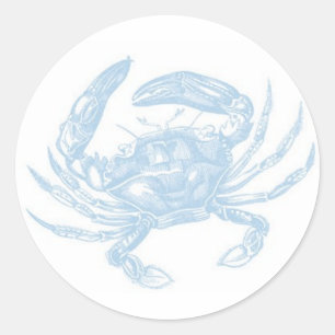Sticker de crabe bleu