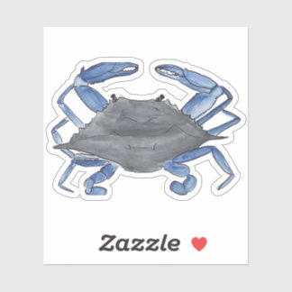 Sticker de crabe bleu