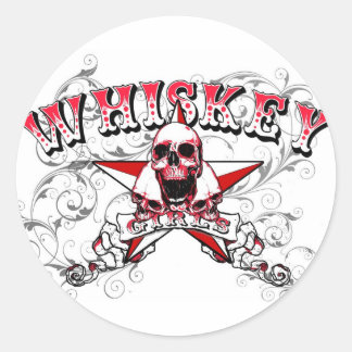 Sticker de crâne Whiskey Girls