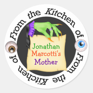 Sticker de cuisine Maman Halloween - SRF