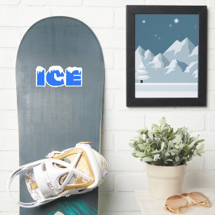 Sticker de décoration de fond de glace Froid Store
