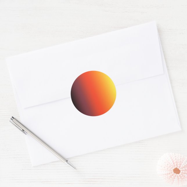 Sticker de dégradé de coucher de soleil personnali (Enveloppe)