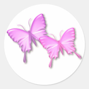 Sticker de design pour papillons roses