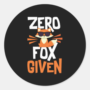 Sticker de devis drôle Zero Fox