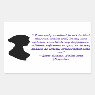 Sticker de devis Jane Austen