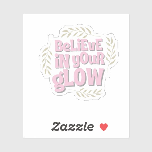 Sticker de devis motivationnel (Feuille)