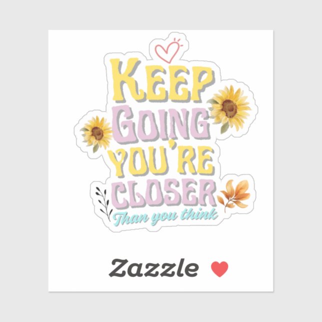 Sticker de devis motivationnel (Feuille)