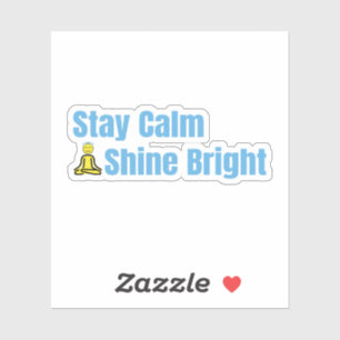 Sticker de devis positif avec méditation Emoji