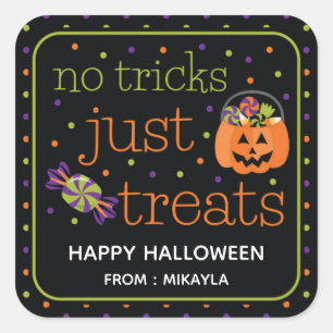 Sticker de faveur de la fête d'Halloween