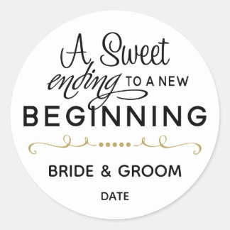 STICKER DE FAVEUR DE MARIAGE | FIN SUCRE DU NOUVEA