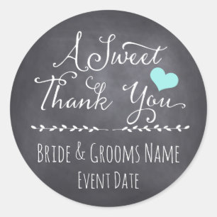 STICKER DE FAVEUR DE MARIAGE   Un Merci doux