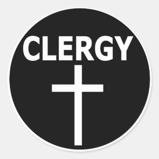 Sticker de fenêtre de clergé