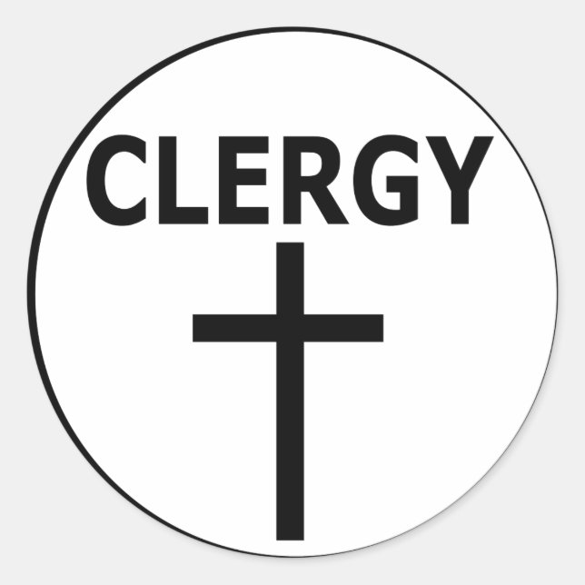 Sticker de fenêtre de clergé (Devant)
