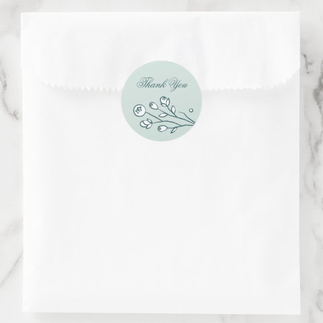 Sticker de fermeture du Mariage de fleurs vintages (Sac)