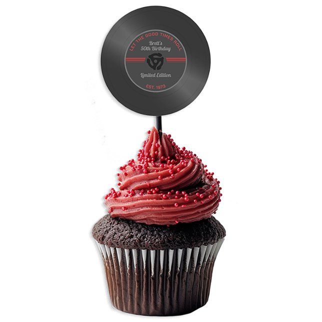 Sticker de fête d'anniversaire vintage - Retourner (Créateur téléchargé)