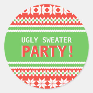 Sticker de fête de Noël moche