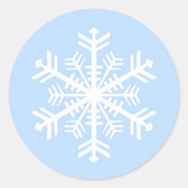 sticker de flocon de neige de Noël hiver (Devant)
