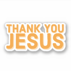Sticker de foi Merci Jésus