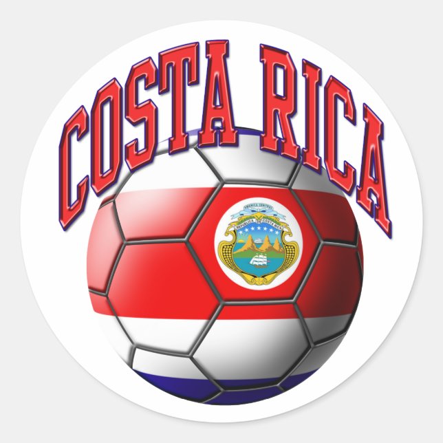 Sticker de football du Costa Rica (Devant)