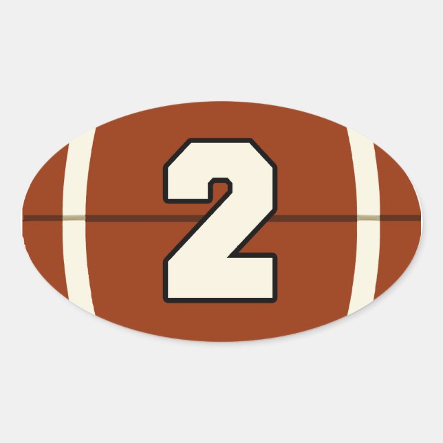 Sticker de football numéro 2 (Devant)