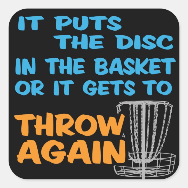 Sticker de golf de disque (Devant)