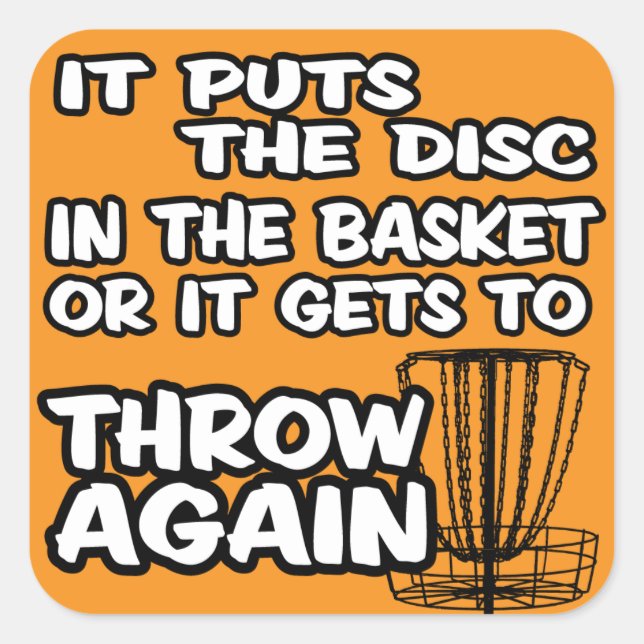 Sticker de golf de disque (Devant)