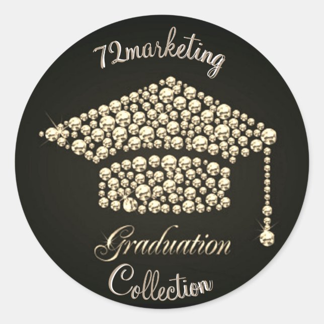 Sticker de graduation 72marketing personnalisé Dia (Devant)