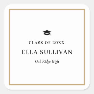 Sticker de graduation couleur éditable de la galer