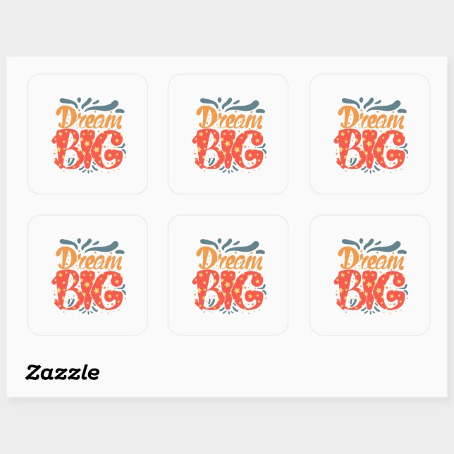Sticker de grand rêve (Feuille)