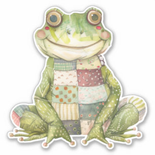 Sticker de grenouille à cliquet