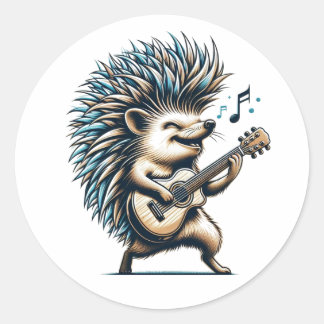 Sticker de guitare Rockin' Hedgehog