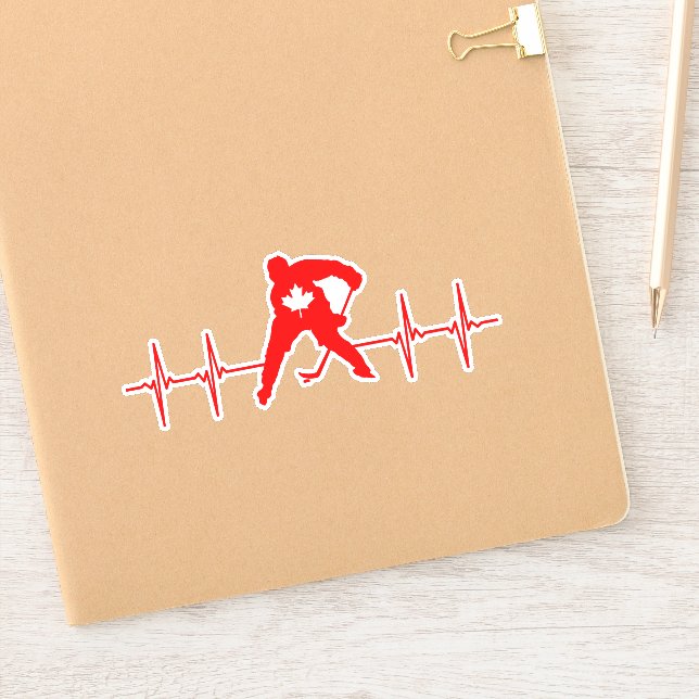 Sticker de hockey du Canada (Carnet)