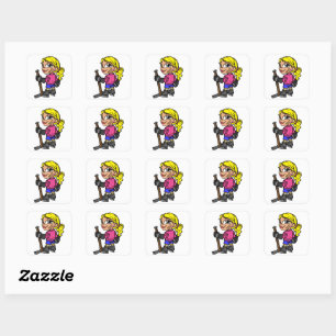 Sticker de hockey fille 2
