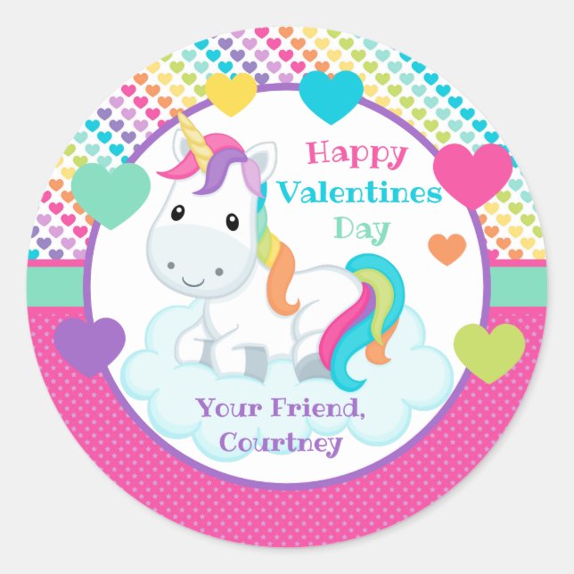Sticker de jour pour les valentines de la classe U (Devant)
