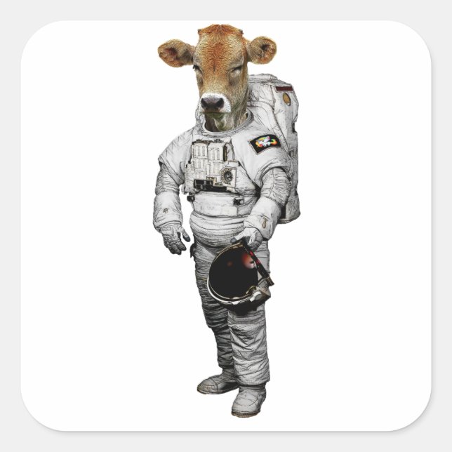 Sticker de Kuh Astronaut (Devant)