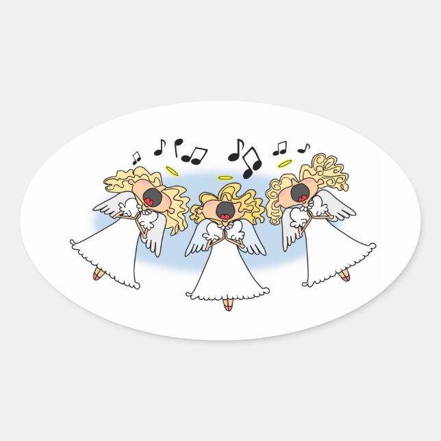 Sticker de la chorale de dessins animés (Devant)