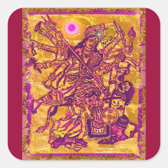 Sticker de la déesse Durga (Devant)