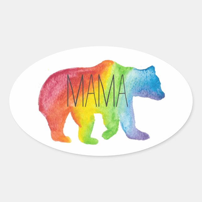 Sticker de la famille Fierté de l'ours de maman (Devant)