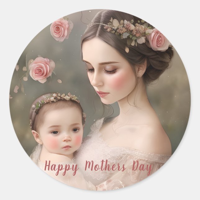 Sticker de la Fête des mères et des enfants (Devant)