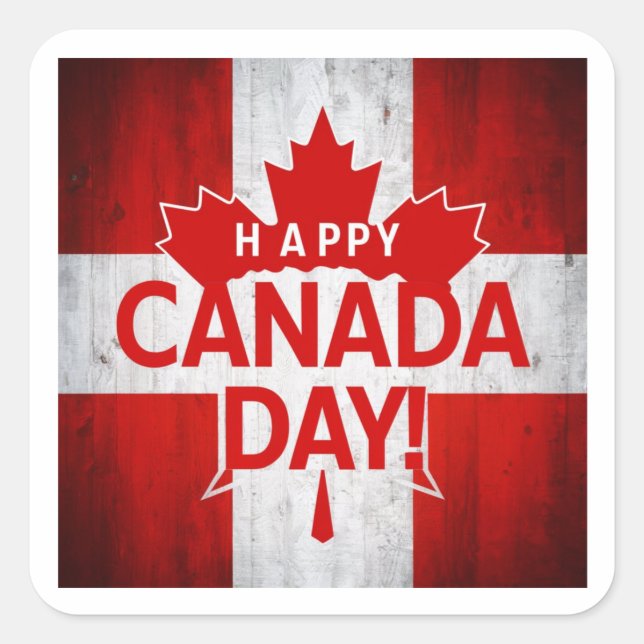 Sticker de la fête du Canada (Devant)