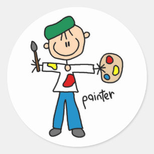 Sticker de la figure pour peintre