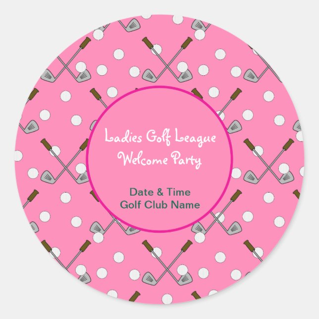 Sticker de la Ligue de Golf Dames (Devant)