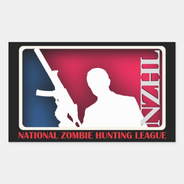 Sticker de la Ligue nationale de chasse zombie (Devant)